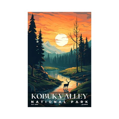 Kobuk Valley National Park Poster, Travel Art, Office Poster, Home Decor | S7 - image1